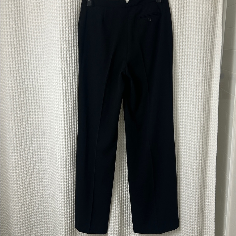 BCBGMAXAZRIA Jaclyn Black Wide Leg High Waist Dress Trouser Pants Small - Picture 5 of 9